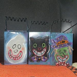 Vintage metal mini tea light lanterns